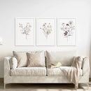 3 Piece Watercolor Floral Wall Art Set by Wall Art Set
