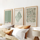 Yayoi Kusama Sage Green Print Set of 3 by Wall Art Set
