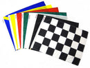 TrackFlag™ Professional Race Flag Set of 7 - Printed Checkered & Yellow Stripe Passing