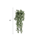 Star Jasmine Vine Artificial Hanging Plant 7.8×30in – NFPA701 Fire Rated – UV Resistant