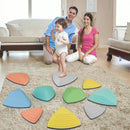 Set of 11 Stepping Stones for Kids Non-Slip Balance Stones with Storage Bag by LJGDeals