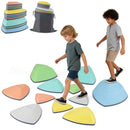 Set of 11 Stepping Stones for Kids Non-Slip Balance Stones with Storage Bag