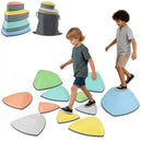 Set of 11 Stepping Stones for Kids Non-Slip Balance Stones with Storage Bag by LJGDeals