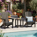Adirondack Side Table 18" Outdoor HDPE Slatted by DirectDeals