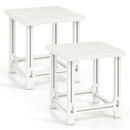 Adirondack Side Table 18" Outdoor HDPE Slatted by DirectDeals