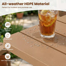 Adirondack Side Table 18" Outdoor HDPE Slatted by DirectDeals