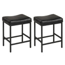 Set of 2 25 Inch Counter Height Bar Chairs for Kitchen Island by DirectDeals