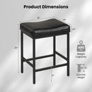 Set of 2 25 Inch Counter Height Bar Chairs for Kitchen Island by DirectDeals