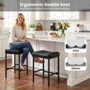 Set of 2 25 Inch Counter Height Bar Chairs for Kitchen Island by LJGDeals