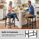 Set of 2 25 Inch Counter Height Bar Chairs for Kitchen Island by DirectDeals