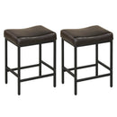 Set of 2 25 Inch Counter Height Bar Chairs for Kitchen Island by DirectDeals