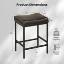 Set of 2 25 Inch Counter Height Bar Chairs for Kitchen Island by DirectDeals