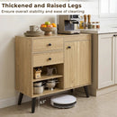 31" Buffet Cabinet Set of 2 with Drawers and Shelves by DirectDeals