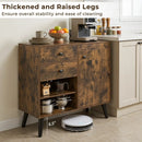 31" Buffet Cabinet Set of 2 with Drawers and Shelves by DirectDeals