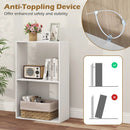 3-Tier Bookshelf with Open Storage - Set of 2 by DirectDeals