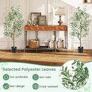 4.5 Feet Tall Artificial Olive Tree Fake Potted Trees with Realistic Fruits-Set of 2 by LJGDeals