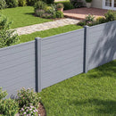 Set of 2 48 x 38 Inch Air Conditioner Fence 2 Panels with Metal Ground Stakes-Gray by LJGDeals
