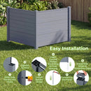 Set of 2 48 x 38 Inch Air Conditioner Fence 2 Panels with Metal Ground Stakes-Gray by LJGDeals