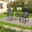 Set of 2/4/6 Outdoor Folding Chairs with Breathable Seat