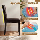 Set of 2/4 Dining Chairs Faux Leather Upholstered Parsons Kitchen Chairs by LJGDeals