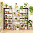 Set of 2 4-Tier Metal Storage Shelving Unit with V-Shaped Wire Rack and 1000 LBS Capacity-Black by LJGDeals