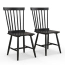 Set of 2 Windsor Dining Chairs with High Spindle Back by LJGDeals