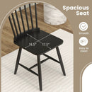 Set of 2 Windsor Dining Chairs with High Spindle Back by LJGDeals