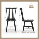 Set of 2 Windsor Dining Chairs with High Spindle Back by LJGDeals