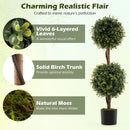 Set of 2 Artificial Double Topiary Ball Trees by LJGDeals