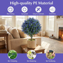 Set of 2 Artificial Lavender Topiary Ball Trees with Ground Spikes by LJGDeals
