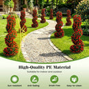 Artificial Spiral Topiary Trees 36" with Ground Spikes Set of 2 by LJGDeals