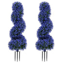 Artificial Spiral Topiary Trees 36" with Ground Spikes Set of 2 by LJGDeals