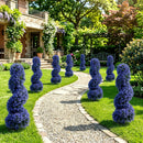 Artificial Spiral Topiary Trees 36" with Ground Spikes Set of 2
