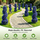 Artificial Spiral Topiary Trees 36" with Ground Spikes Set of 2 by LJGDeals