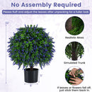 Artificial Lavender Topiary Ball Trees 22 Inch Set of 2