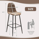 29.5 Inches High Back Bar Stools Set of 2 by LJGDeals