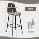 29.5 Inches High Back Bar Stools Set of 2 by LJGDeals