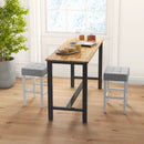 2 Pieces Counter Height Bar Stools with Sponge Padded Cushion by LJGDeals