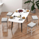 2 Pieces Counter Height Bar Stools with Sponge Padded Cushion by LJGDeals