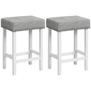 2 Pieces Counter Height Bar Stools with Sponge Padded Cushion by LJGDeals