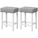 2 Pieces Counter Height Bar Stools with Sponge Padded Cushion by LJGDeals