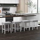 2 Pieces Counter Height Bar Stools with Sponge Padded Cushion by LJGDeals