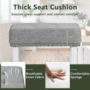 2 Pieces Counter Height Bar Stools with Sponge Padded Cushion by LJGDeals
