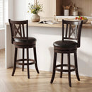 Swivel Bar Stools Set of 2 with Backrest - 30 Inch by DirectDeals