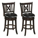 Swivel Bar Stools Set of 2 with Backrest - 30 Inch by LJGDeals