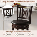 Swivel Bar Stools Set of 2 with Backrest - 30 Inch by LJGDeals