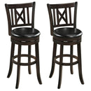 Swivel Bar Stools Set of 2 with Backrest - 30 Inch by LJGDeals