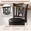 Swivel Bar Stools Set of 2 with Backrest - 30 Inch by LJGDeals