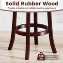 Set of 2 Counter Height Swivel Barstools with High Backs and Footrests by LJGDeals