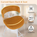 Set of 2 Counter Height Stools 25 Inch Armless Barstools with Padded Seat and Footrest by DirectDeals